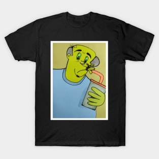 Caricatura hombre a dieta T-Shirt